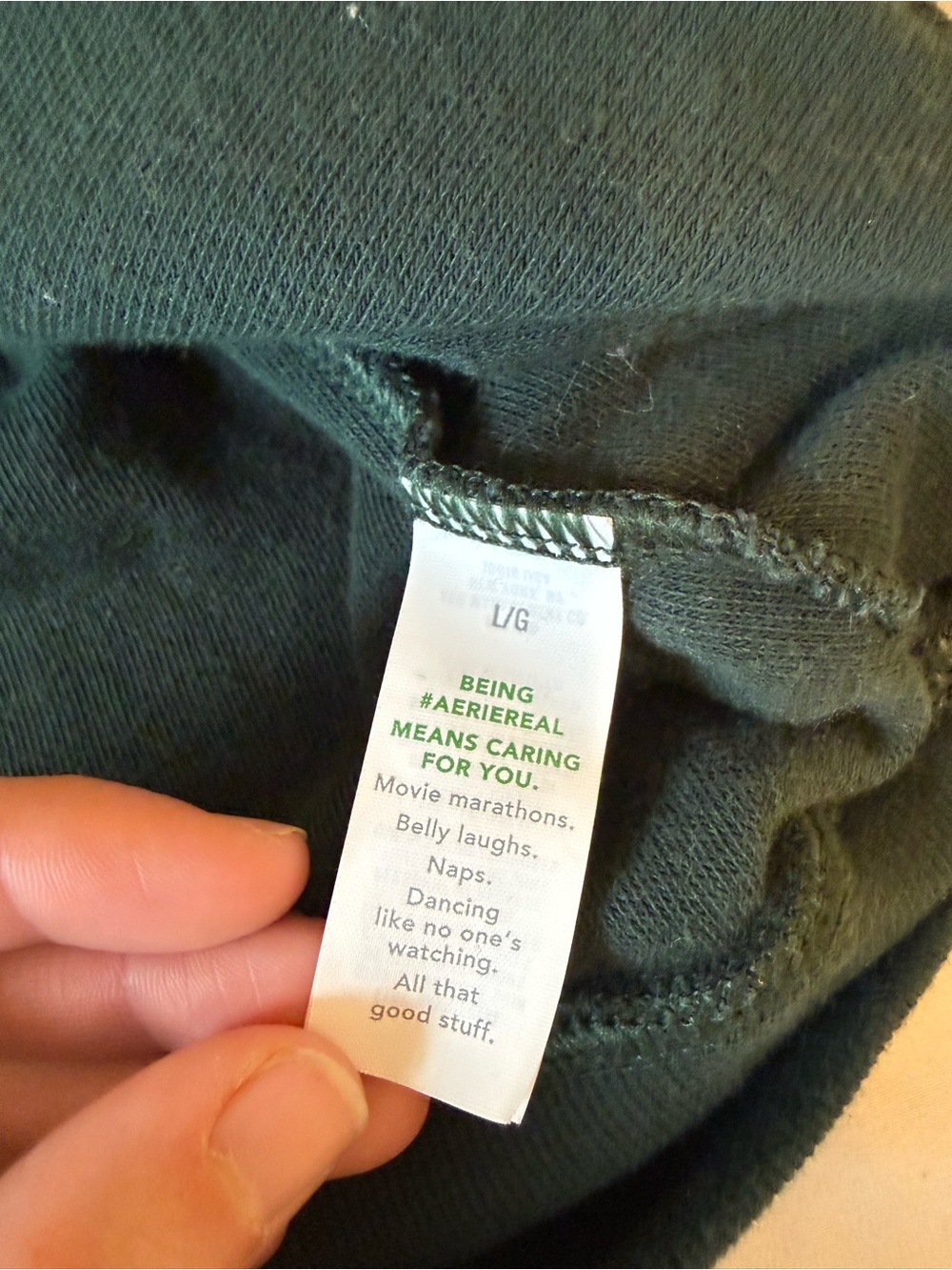 Aerie Sherpa Quarter Zip Pullover Women's Large Green Fleece Cozy - Picture 12 of 13